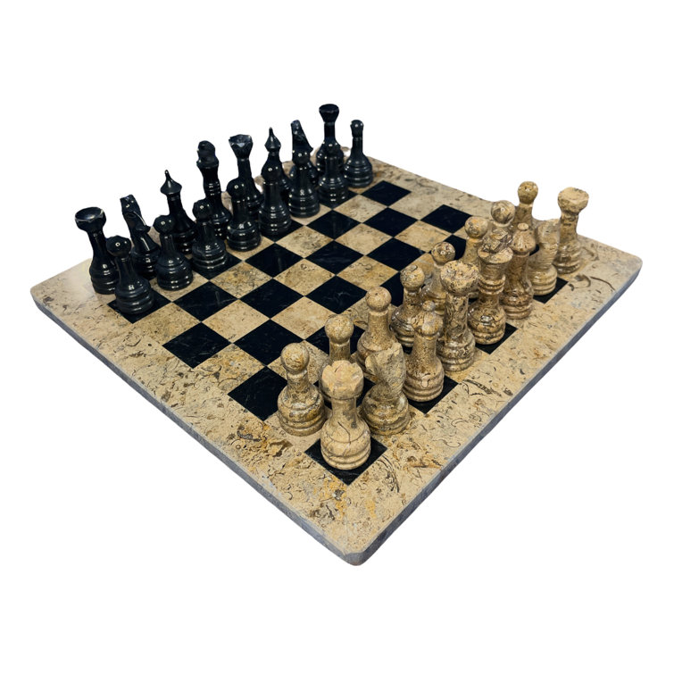 Marble Cultures Handmade Stone Chess | Wayfair